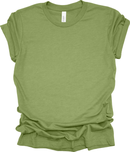 Adult Blank T-Shirt: Bella Canvas CVC Mid Weight Heathers