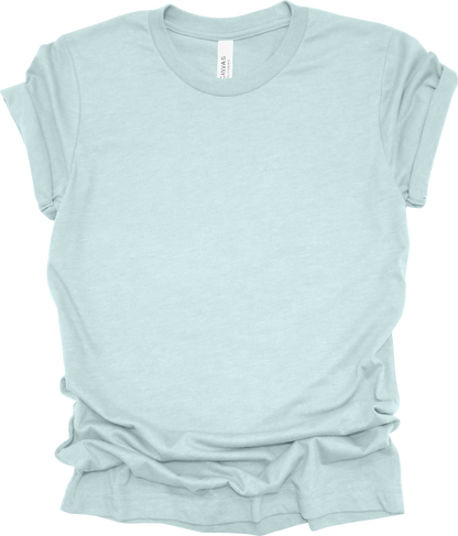 Adult Blank T-Shirt: Bella Canvas CVC Mid Weight Heathers
