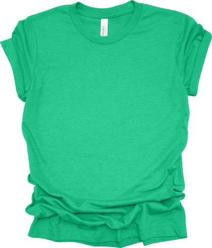 Adult Blank T-Shirt: Bella Canvas CVC Mid Weight Heathers