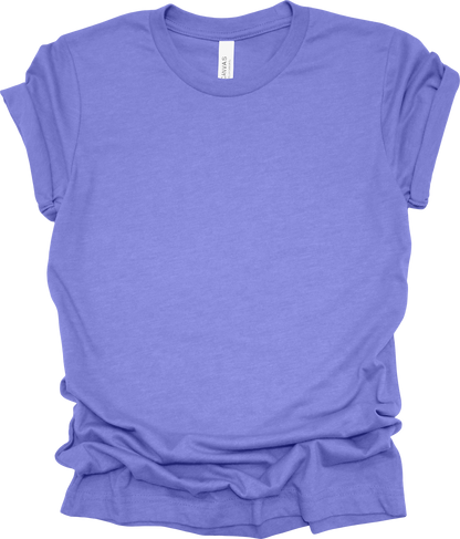 Adult Blank T-Shirt: Bella Canvas CVC Mid Weight Heathers