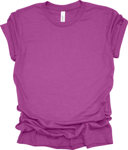 Adult Blank T-Shirt: Bella Canvas CVC Mid Weight Heathers