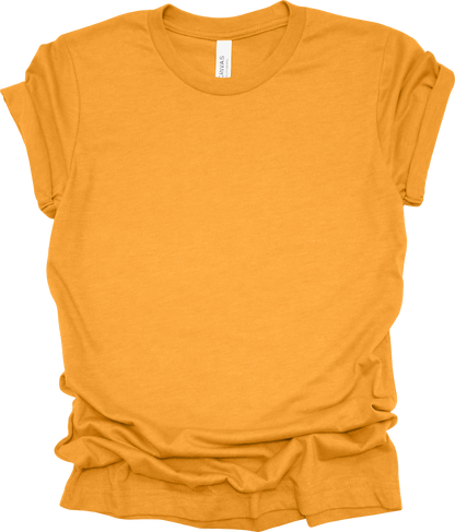 Adult Blank T-Shirt: Bella Canvas CVC Mid Weight Heathers