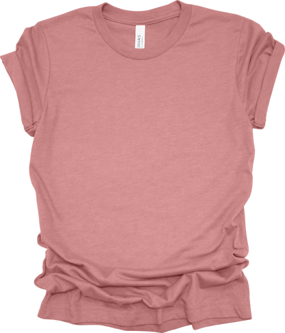 Adult Blank T-Shirt: Bella Canvas CVC Mid Weight Heathers