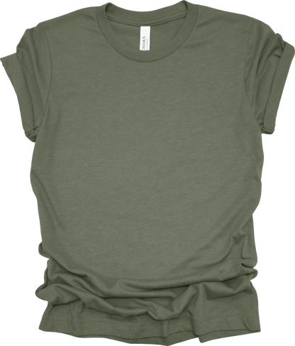 Adult Blank T-Shirt: Bella Canvas CVC Mid Weight Heathers