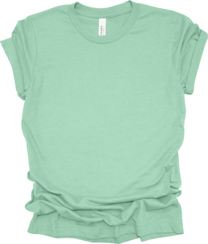 Adult Blank T-Shirt: Bella Canvas CVC Mid Weight Heathers