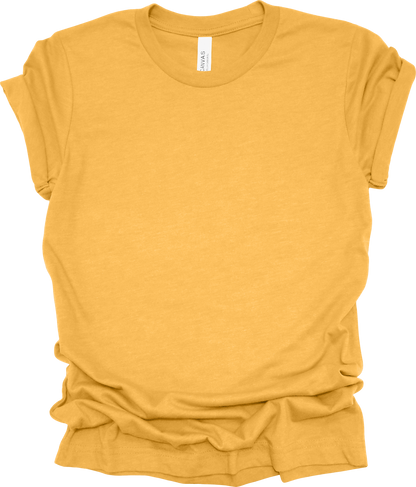 Adult Blank T-Shirt: Bella Canvas CVC Mid Weight Heathers