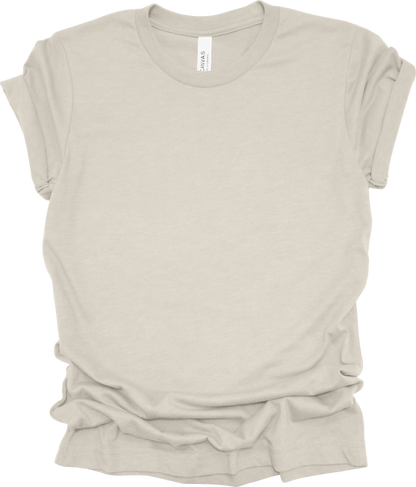 Adult Blank T-Shirt: Bella Canvas CVC Mid Weight Heathers