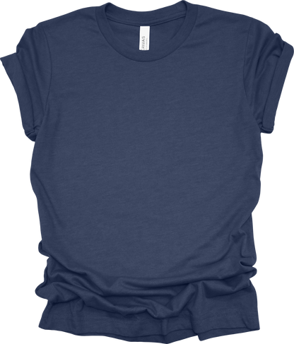 Adult Blank T-Shirt: Bella Canvas CVC Mid Weight Heathers
