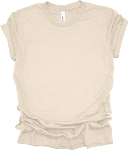 Adult Blank T-Shirt: Bella Canvas CVC Mid Weight Heathers