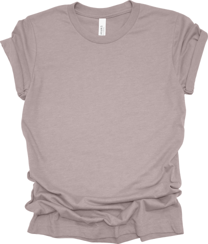 Adult Blank T-Shirt: Bella Canvas CVC Mid Weight Heathers