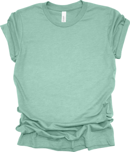 Adult Blank T-Shirt: Bella Canvas CVC Mid Weight Heathers