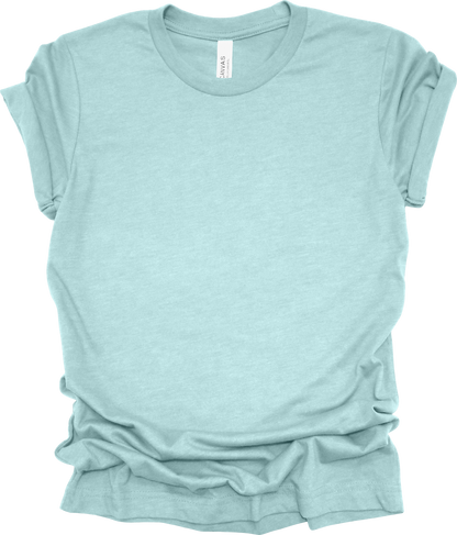 Adult Blank T-Shirt: Bella Canvas CVC Mid Weight Heathers