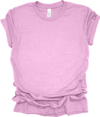 Adult Blank T-Shirt: Bella Canvas CVC Mid Weight Heathers