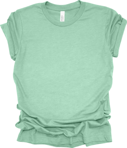 Adult Blank T-Shirt: Bella Canvas CVC Mid Weight Heathers