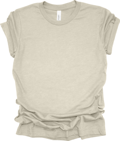 Adult Blank T-Shirt: Bella Canvas CVC Mid Weight Heathers