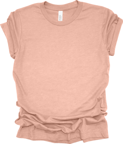 Adult Blank T-Shirt: Bella Canvas CVC Mid Weight Heathers