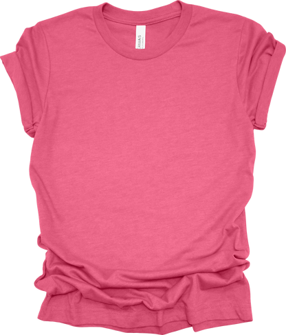 Adult Blank T-Shirt: Bella Canvas CVC Mid Weight Heathers