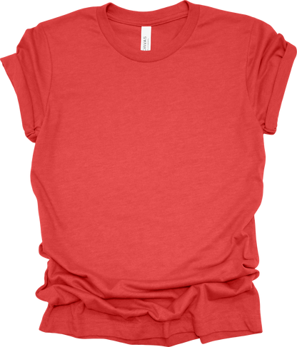 Adult Blank T-Shirt: Bella Canvas CVC Mid Weight Heathers