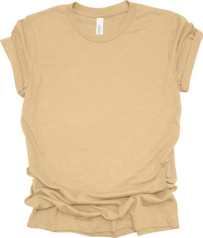 Adult Blank T-Shirt: Bella Canvas CVC Mid Weight Heathers