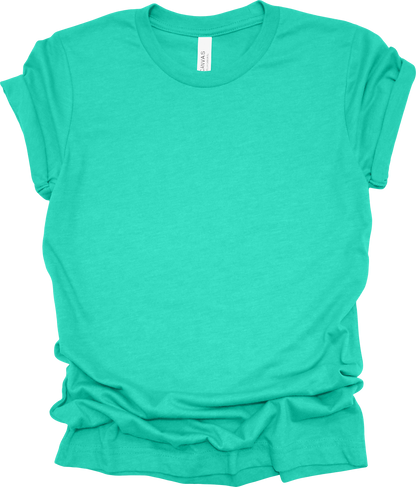 Adult Blank T-Shirt: Bella Canvas CVC Mid Weight Heathers