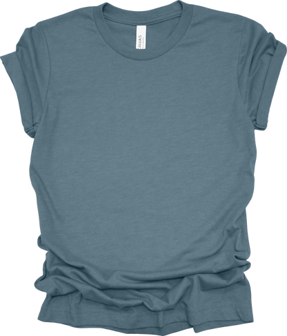 Adult Blank T-Shirt: Bella Canvas CVC Mid Weight Heathers