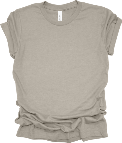 Adult Blank T-Shirt: Bella Canvas CVC Mid Weight Heathers