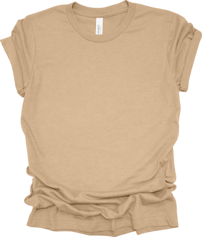 Adult Blank T-Shirt: Bella Canvas CVC Mid Weight Heathers