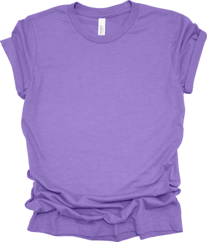 Adult Blank T-Shirt: Bella Canvas CVC Mid Weight Heathers