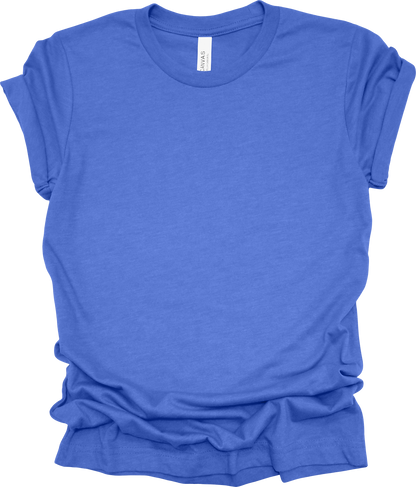 Adult Blank T-Shirt: Bella Canvas CVC Mid Weight Heathers