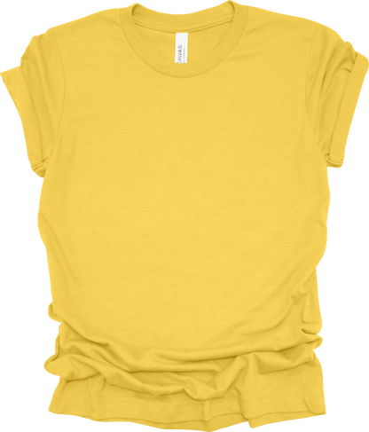 Adult Blank T-Shirt: Bella Canvas CVC Mid Weight Heathers