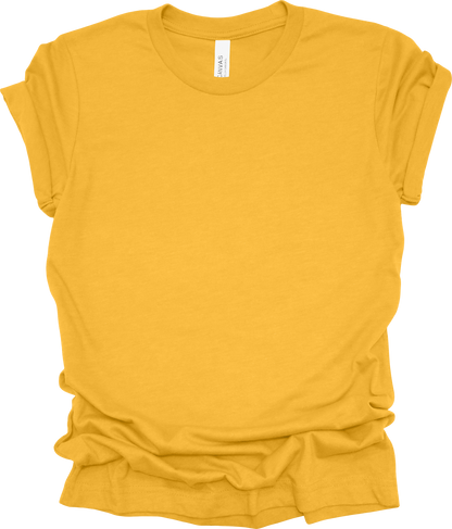Adult Blank T-Shirt: Bella Canvas CVC Mid Weight Heathers