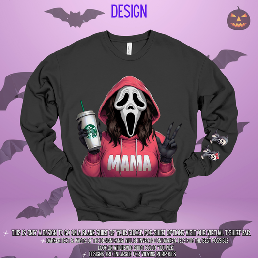 Mask Face Mama & Custom Kids on Sleeve Design