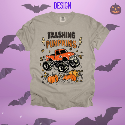 Trashing Pumpkins Design