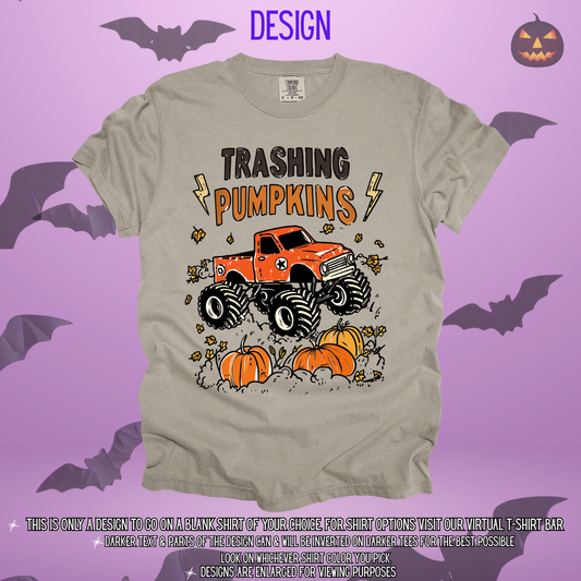 Trashing Pumpkins Design