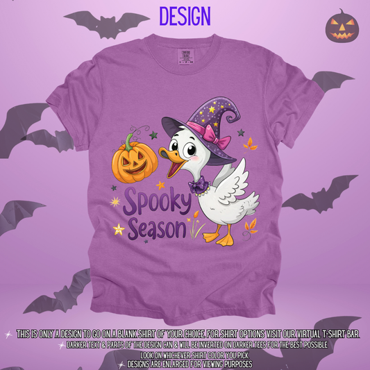 Spooky Season Goose Design