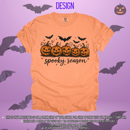 Pumpkins & Bats Spooky Season Design