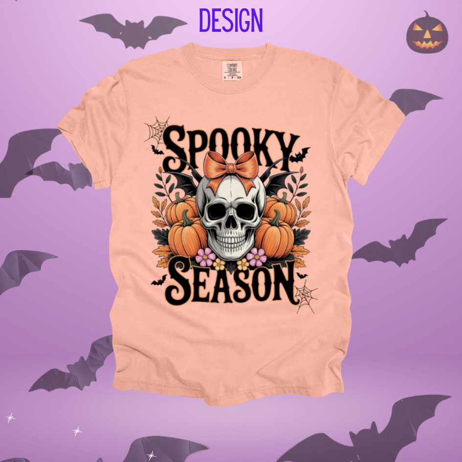 Spooky Season Skull Design