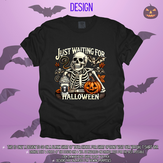 Skeleton Waiting for Halloween Design