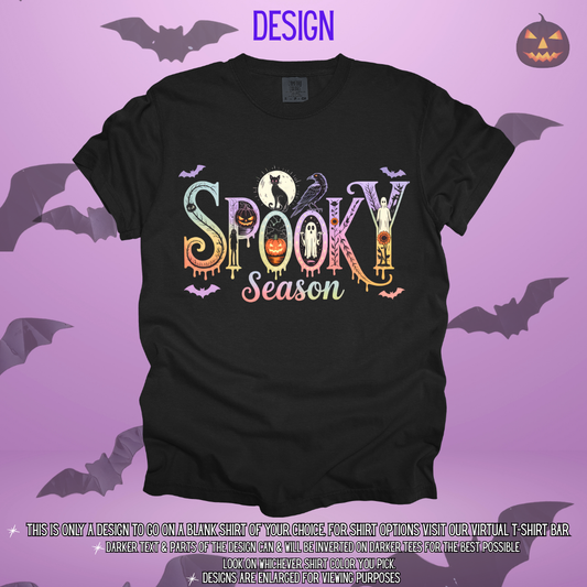 Black Cat Spooky Season Design