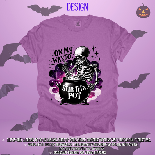 Skeleton Stir the Pot Design