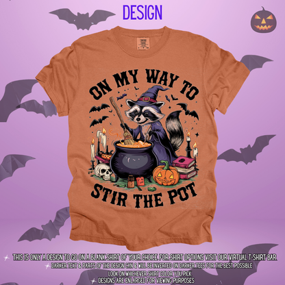 Racoon Stir the Pot Design