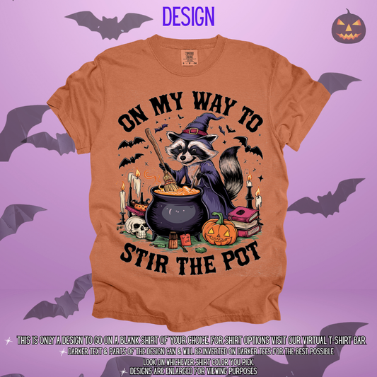 Racoon Stir the Pot Design