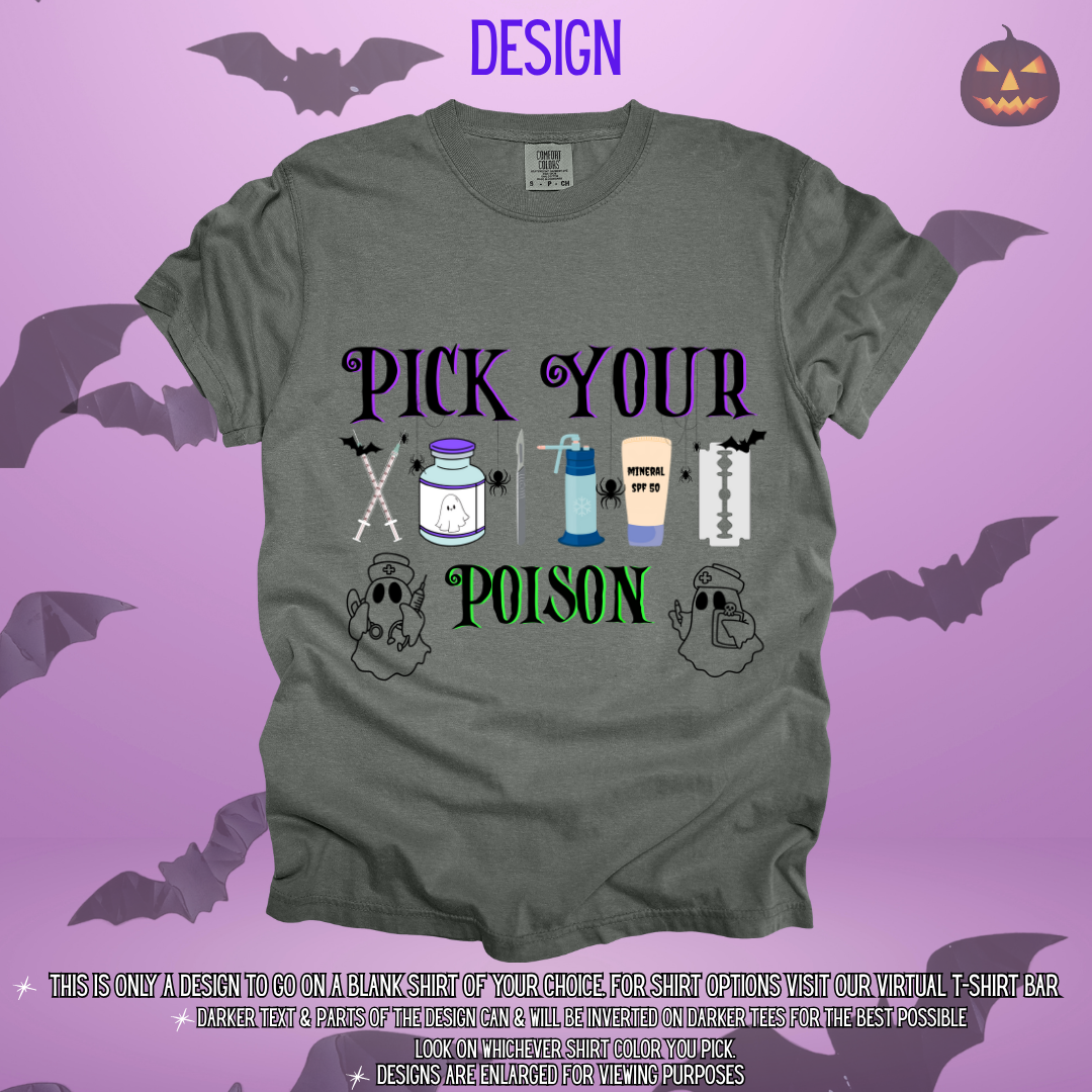 Pick Your Poison Dermatology Design