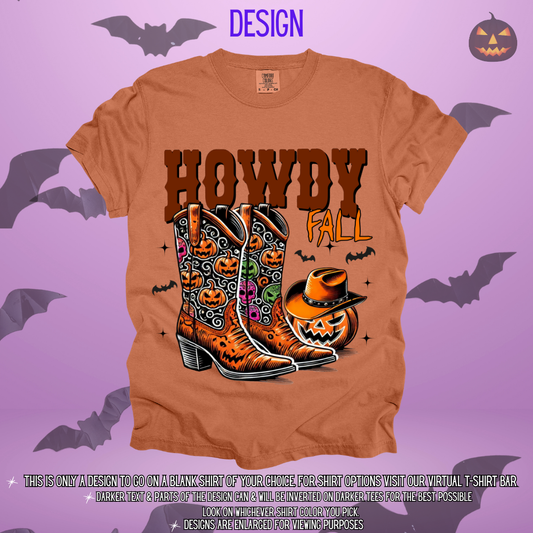 Howdy Fall Boots Design