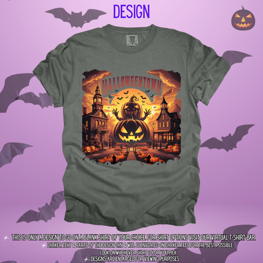Town of Halloween Full Scene Design