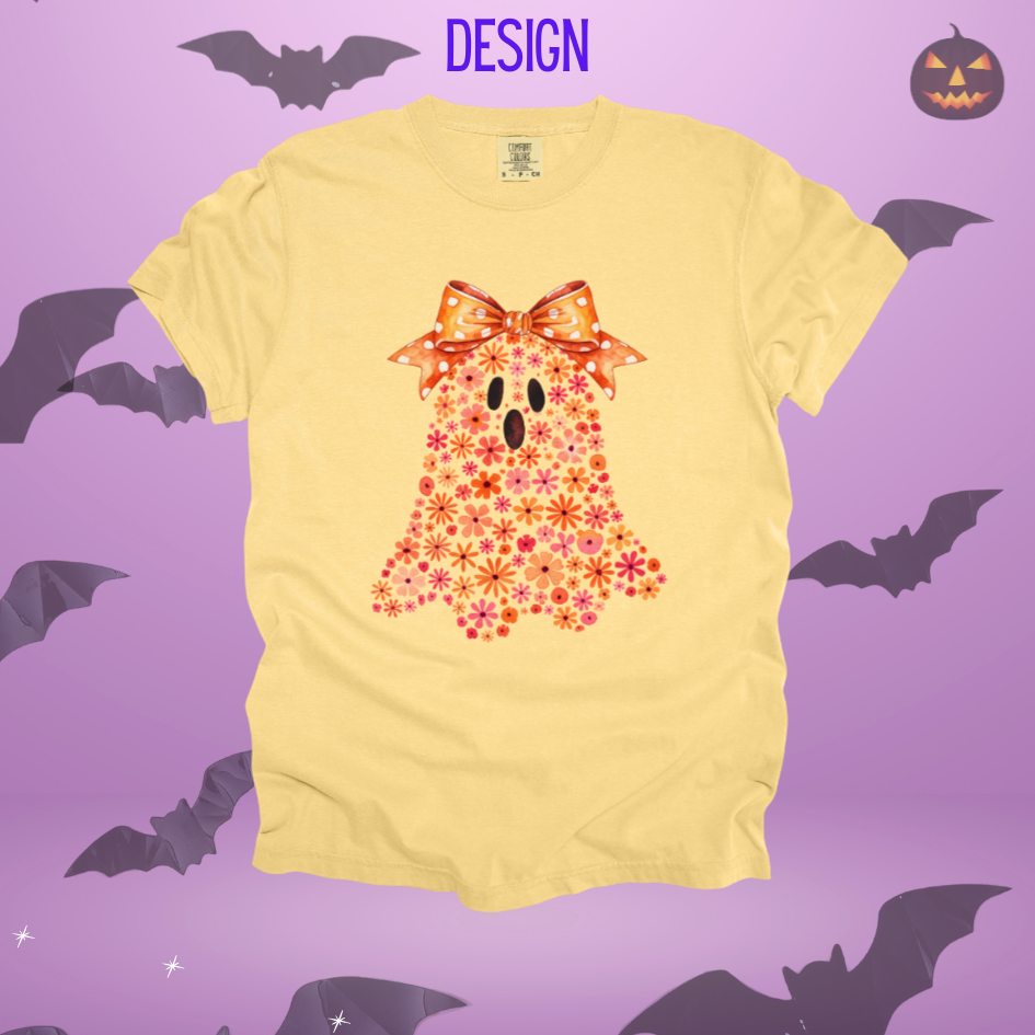 Flower Filled Ghost Design