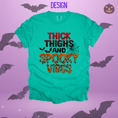 Thick Thighs Spooky Vibes Design