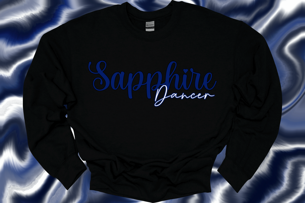 SSDA "Sapphire Dancer" Black Crewneck Sweatshirt