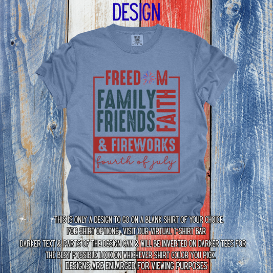 Family 4th of July Design