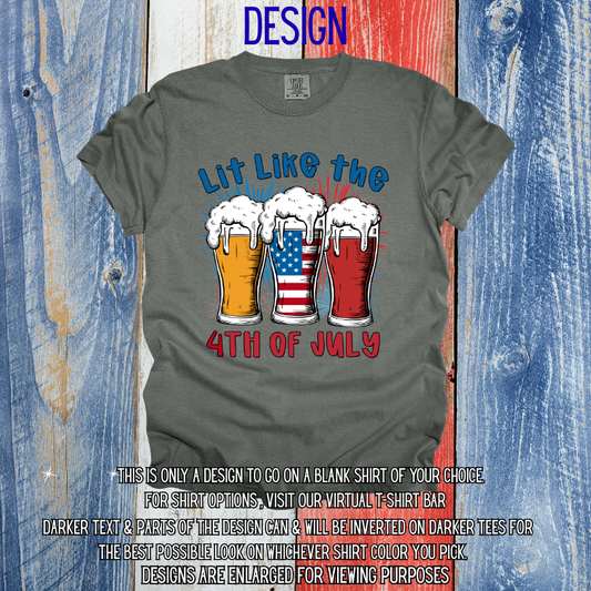 Lit Like the 4th of July Design